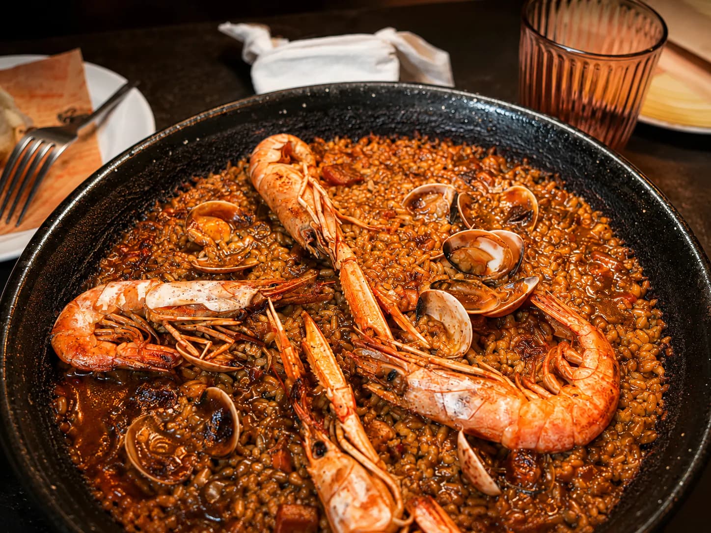 Traditional paella served during the Tipsy Tapas Tour