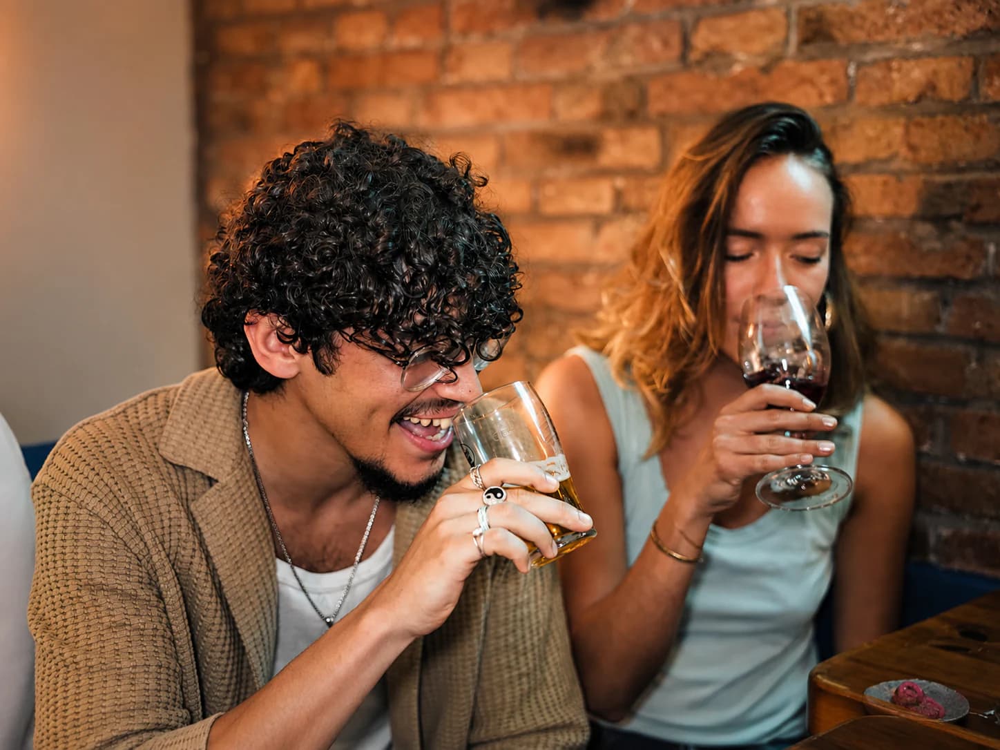 Guests enjoying drinks together during the Tipsy Tapas Tour